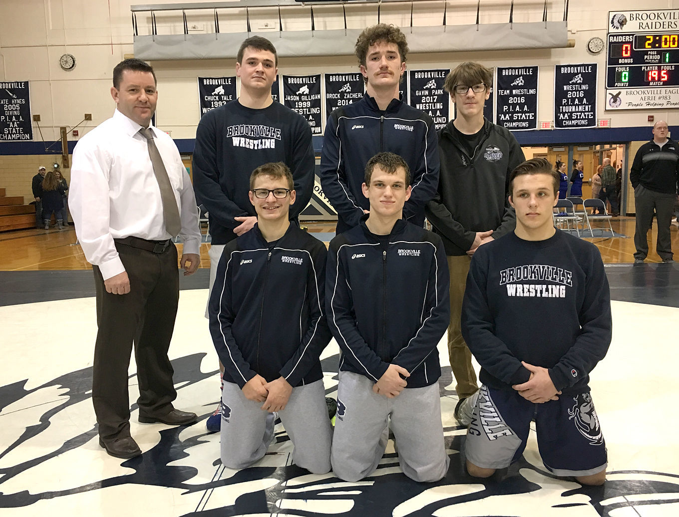 Brookville Raiders senior wrestlers